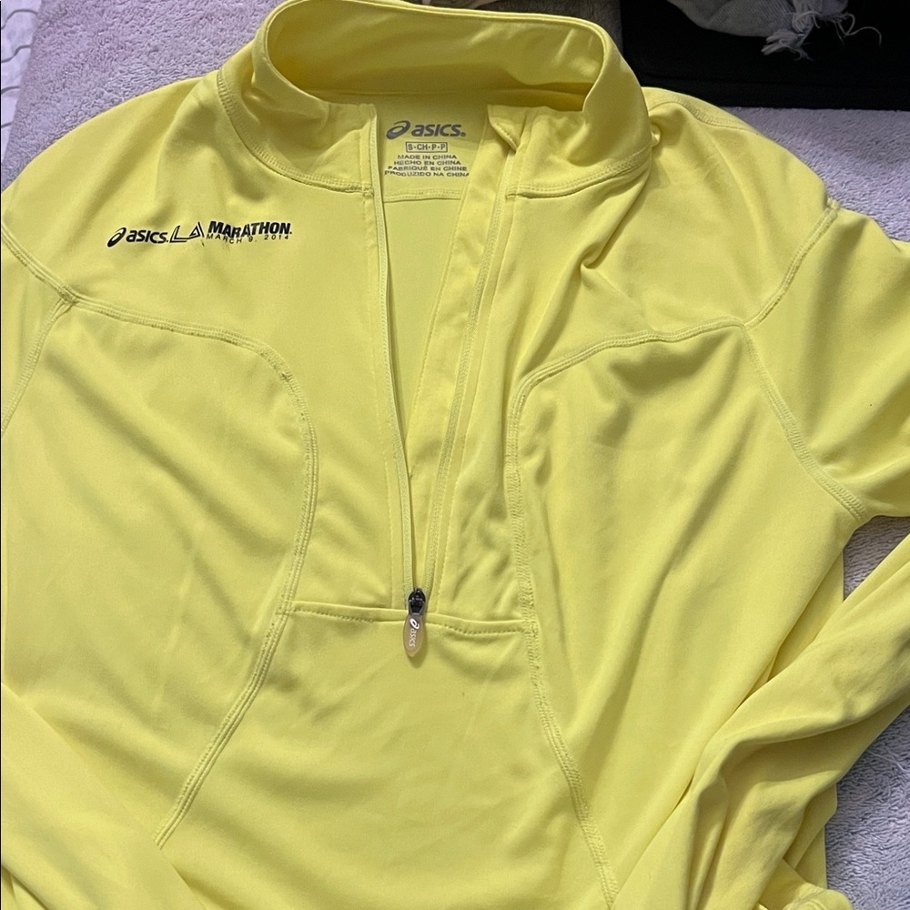 ASICS Vibrant Yellow Zip-Up Jacket